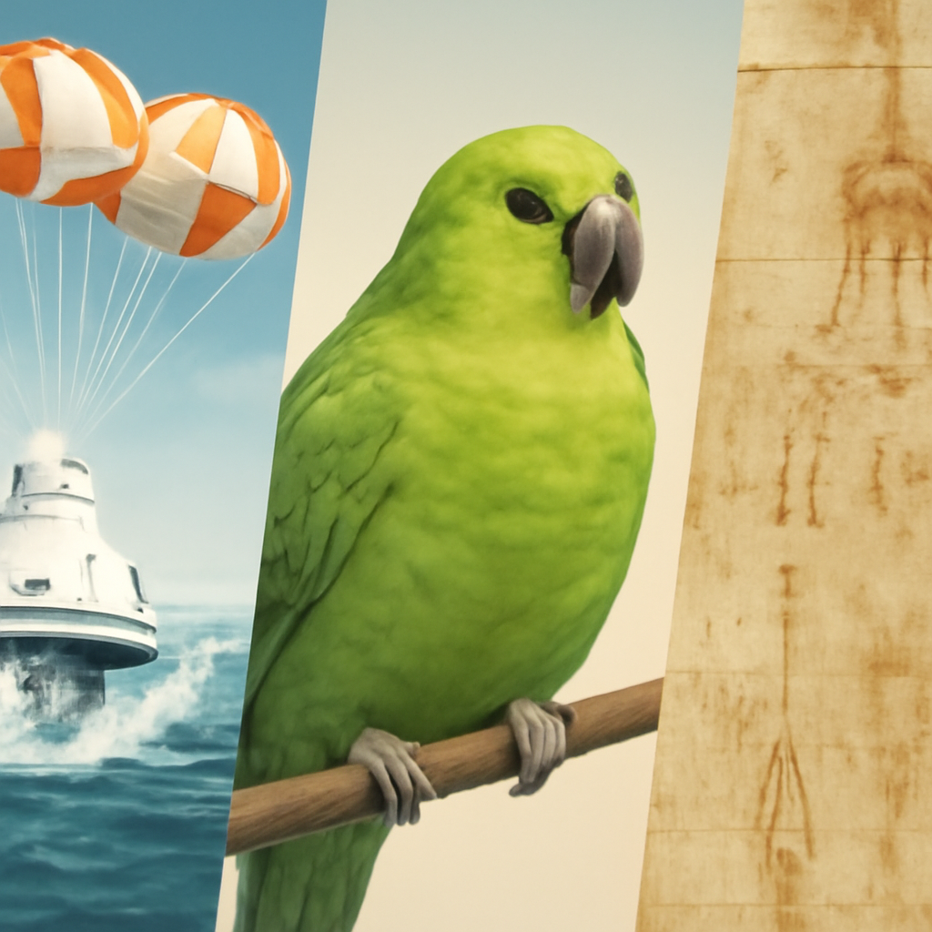 Wissenschaftliche Highlights der Woche: Artemis II kehrt zurück, dickster Papagei der Welt erholt sich und das Turiner Grabtuch unter Kontamination